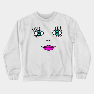 Big Eyed Face Crewneck Sweatshirt